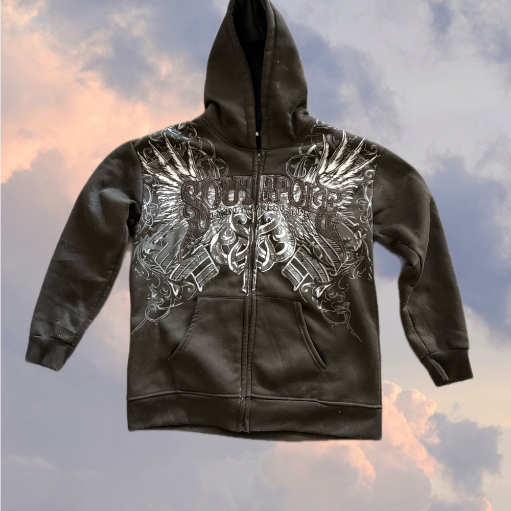 Black Graphic Hoodie